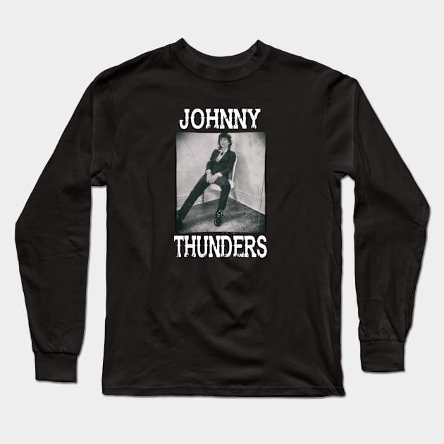 Johnny Thunders retro Long Sleeve T-Shirt by Hoang Bich